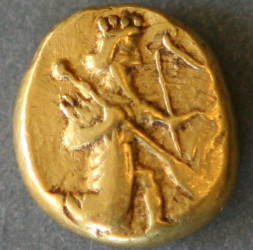 Persian Achaemenid Coin: Gold Daric, circa 490BC