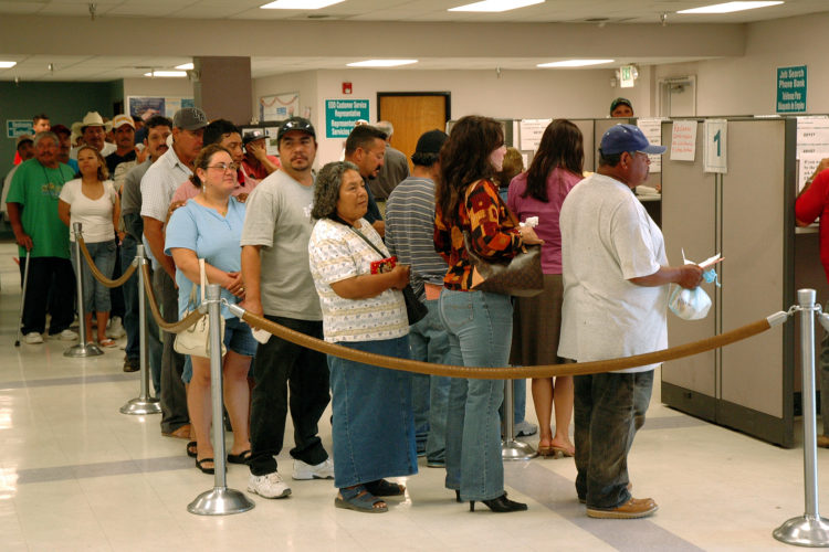 Unemployed workers in California