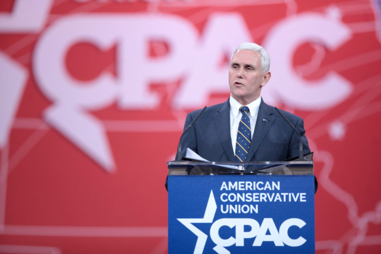 Mike Pence speaking at CPAC