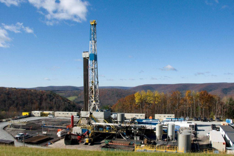 Pictured here is a fracking well. Source: Susan Brantley/Science